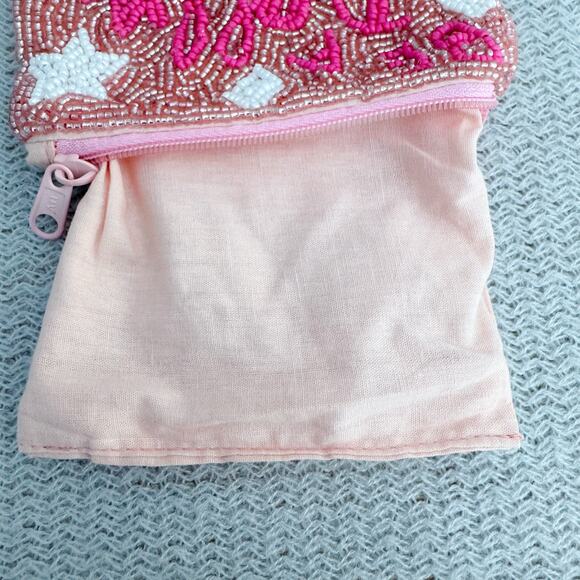 Pink Beaded Be a Dolly Dolly Parton Zippered Coin Purse - Picture 2 of 5